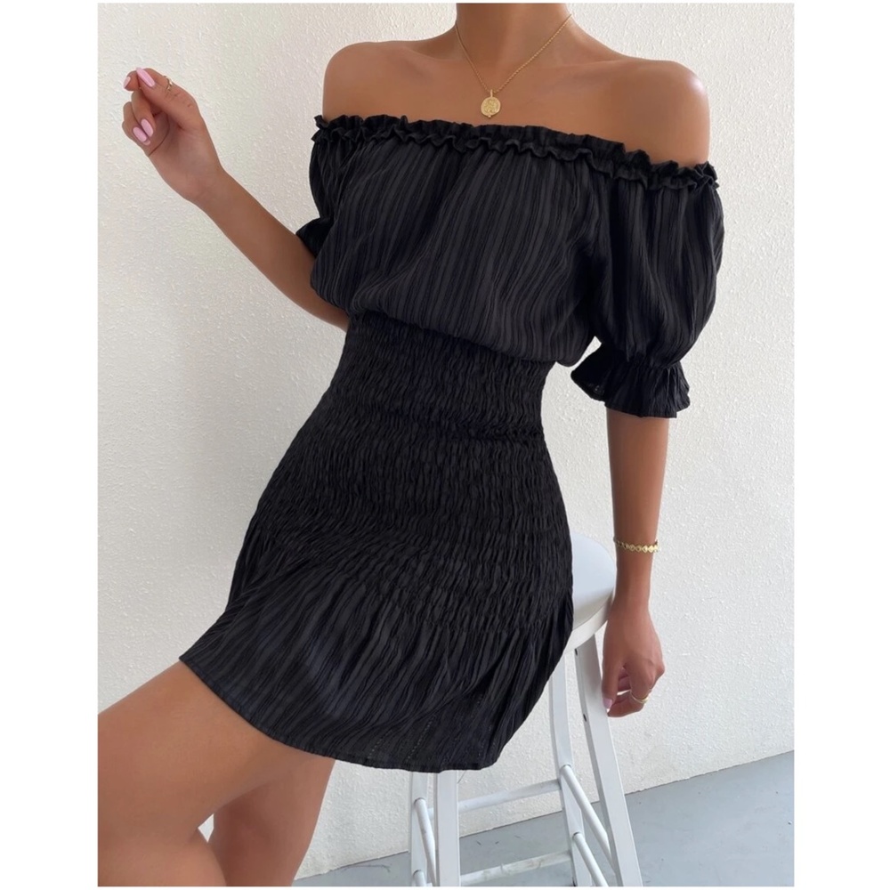 Boho Off shoulder Ruffle Dress - Picture 6 of 10